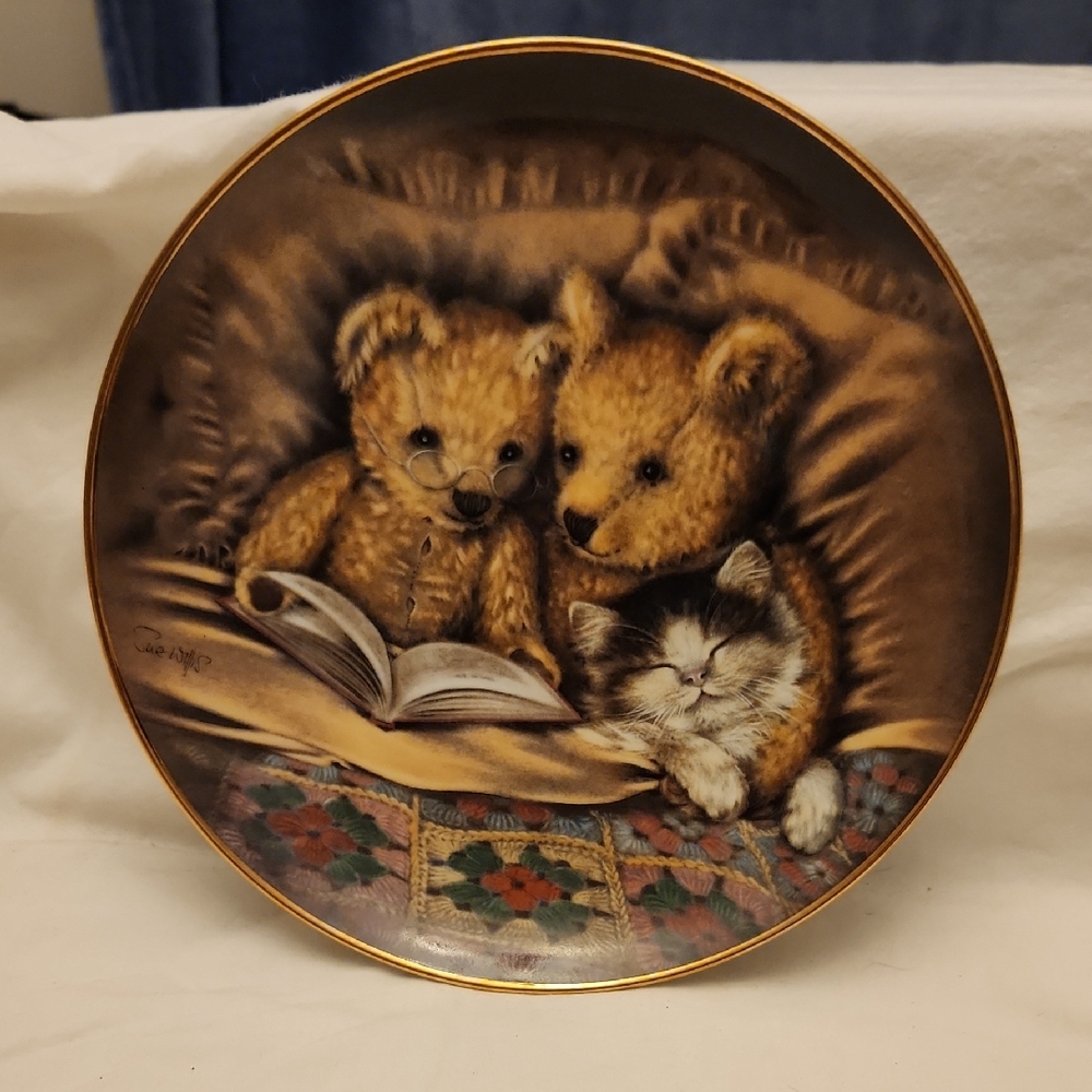 Franklin Mint Bedtime Story Limited Edition Plate